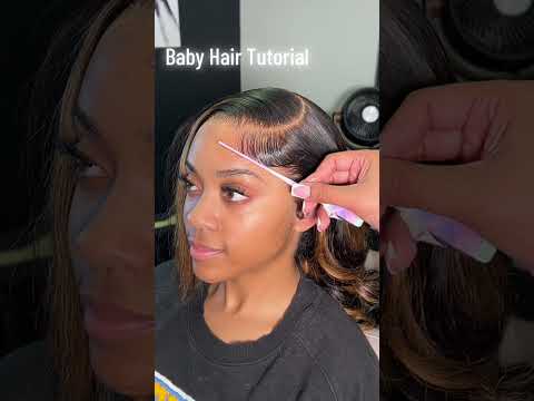 How to do a baby hair  #hairstyle #wigs