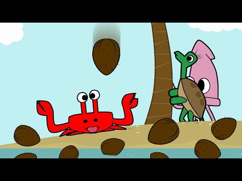 Clawlolo 🦀 Go Coconuts 🐳  Fun Ocean Music | HooplaKidz Tv