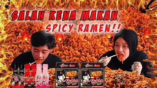 SALAH KENA MAKAN SPICY RAMEN!! PUTERI MAIN T1PU!!