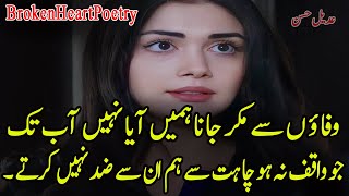 Wafaon Say Muqar Jana Hamein Aya Nahi Ab Tak | New 2 Line Urdu Poetry | Hindi Urdu Poetry