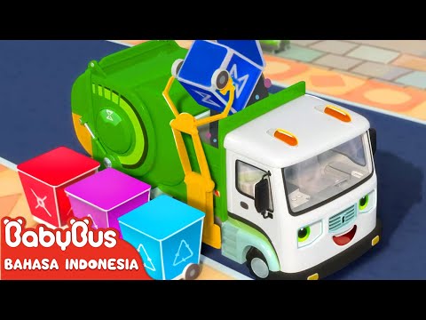 Mobil Truk Sampah Selalu Membersihkan Sampah Di Jalan๐ | Lagu Anak-anak | BabyBus Bahasa Indonesia