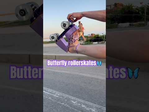 Butterfly roller skates๐ฆโฎ๏ธ #rollerskates #rollerskating #skate #love #peace
