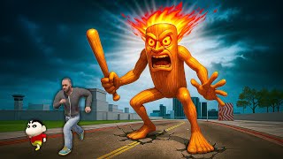 Franklin Got DESTROYED by Tung Tung Tung Sahur 😱 Indian Bike Driving 3D