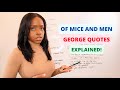 Character Analysis and Literary Devices in 'Of Mice and Men'