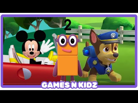 Mickey Mouse, Number Blocks, Paw Patrol Compilation With Number, Letters & Shapes Games For Kids