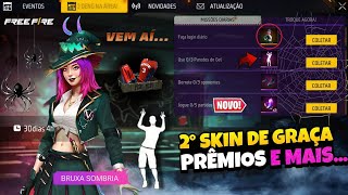 CORREE!! 2° SKIN DE GRAÇA, PRÊMIOS 2025, DUNK MASTER? EMOTE GRÁTIS E MAIS - NOVIDADES FREE FIRE