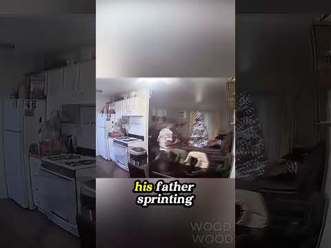 Security camera captures hilarious moment