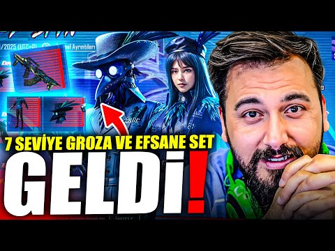 BEDAVA 7 SEVİYE GROZA VE EFSANE SET GELDİ! | PUBG MOBILE