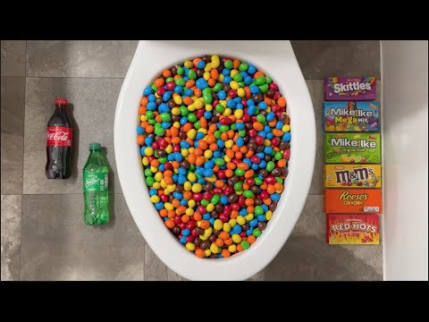 Will it Flush? Coca Cola, Fanta, Mirinda Balloons, M&M's, Chips Ahoy, Oreos, Skittles, Orbeez