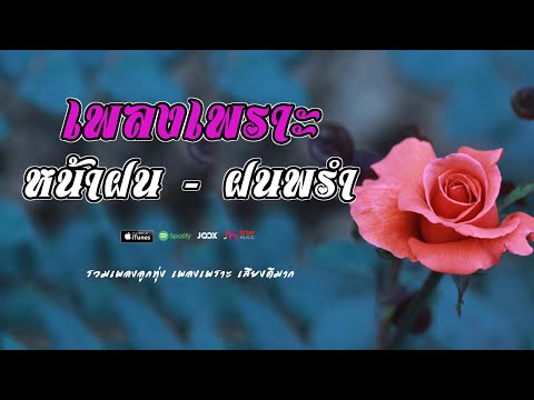 รวมเพลงเพราะ หน้าฝน ///  ฝนพร่ำ ฟังฉ่ำๆเพราะๆ