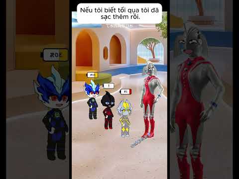 Điện thoại của bé Gree còn 100% nên được nghỉ 100 ngày #GiaDinhGauLayLoi #GauDaiDienGiaDinh #Shorts