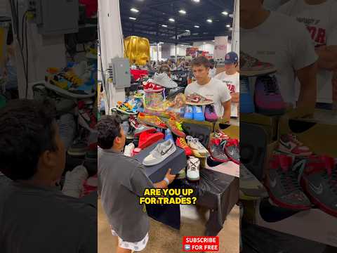 10 Year Old Kid Trading His Dior Jordan 1’s… Who Won The Trade? 😳🤷‍♂️