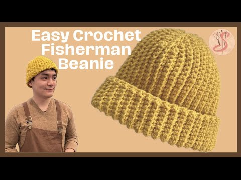 🧶 Easy to Make 🧶Crochet Beanie Fisherman Hat