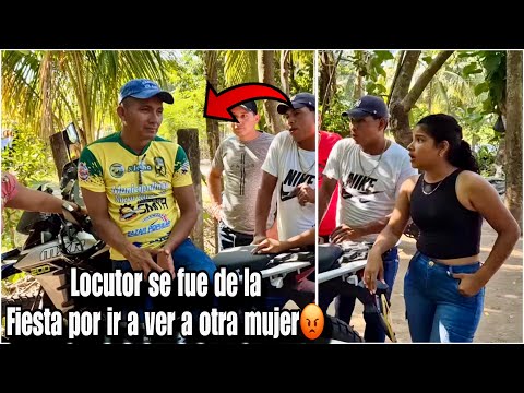 Locutor dejó plantada a su nueva novia en plena fiesta Baby le pela la cara al locutor😡