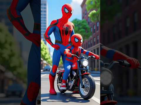 Bike 💢💢 Spider-man vs Batman vs Joker #spiderman #batman #joker #shorts #dc #marvel #avengers #bike