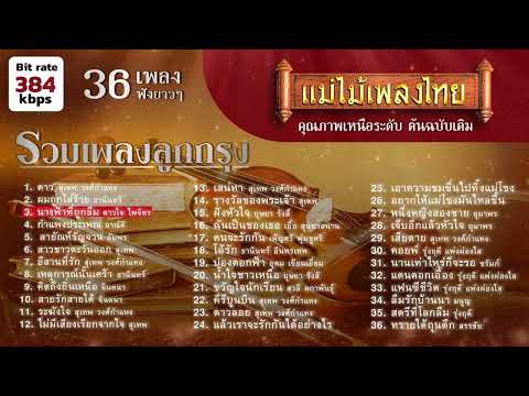 รวมเพลงลูกกรุง 36 เพลง #แม้ไม้เพลงไทย #เพลงต้นฉบับ
