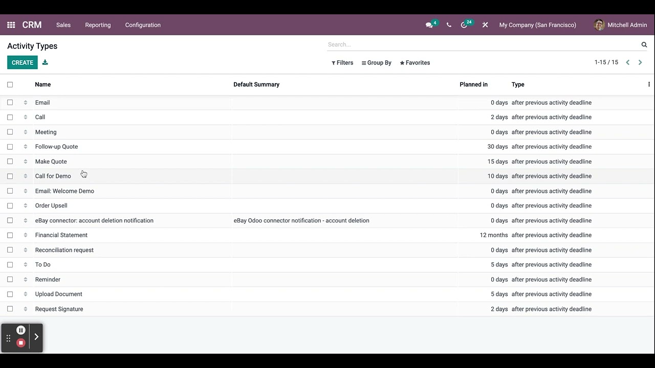 Odoo CRM Module Sales Teams | 31.01.2022

Companies can use a CRM platform to target multiple audiences, create scores and alerts based on an individual lead or ...