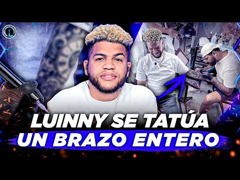 LUINNY LLORA COMO UN NIÑO HACIÉNDOSE UN TATUAJE EN EL BRAZO COMPLETO (VLOG DEL PRIMER TATUAJE)