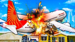 Boeing 787 CRASHES into Houses After Takeoff in GTA 5!