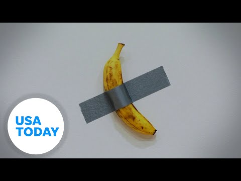 Duct-taped banana art up for auction | USA TODAY