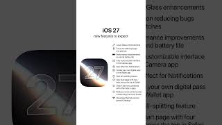 iOS 27 New Features