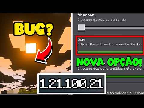 MINECRAFT PE 1.21.100.21 | CORREÇÕES E NOVO PROBLEMA PARA OS VISUAIS VIBRANTES ?! (Bedrock)