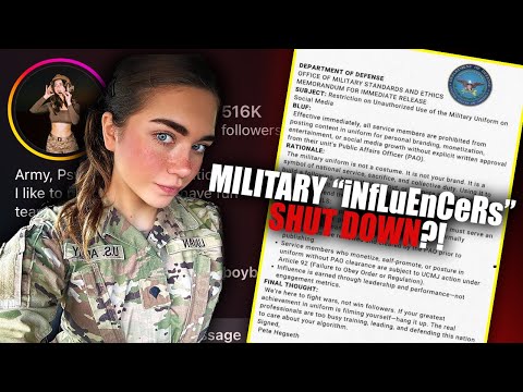 Military "iNfLuEnCeRs" CAN'T Use Uniform For CLOUT?!