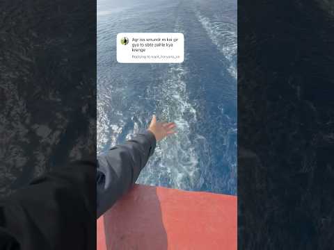 Agar samundr m koi gir jaye to crew uski kaise help krte hai 🛟😱 #ship #travel