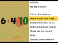 Exploring Fact Families in Math