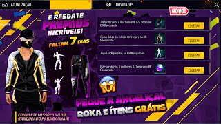 FINALMENTE!! PEGUE A CALÇA ANGELICAL ROXA, SKINS DE GRAÇA PARA TODOS, NOVA ATUALIZAÇÃO - FREE FIRE 