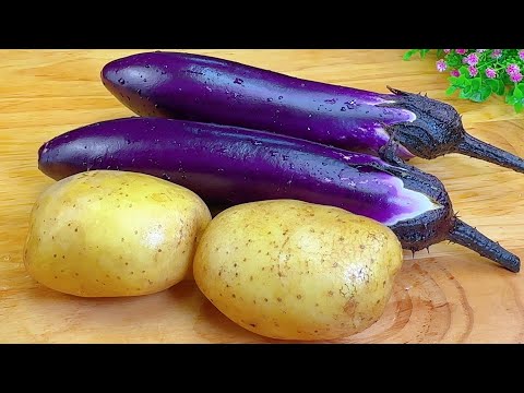 【民寒食藝】茄子土豆新吃法：軟糯鮮香入味，讓你一口接一口，三碗米飯不夠吃！Eggplant Potatoes Recipes 茄子和土豆這樣做真的是太好吃了，軟糯鮮香入味，3碗米飯是標配 #茄子料理