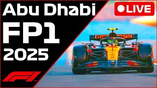 🔴F1 LIVE - Abu Dhabi GP FP1 - Commentary + Live Timing