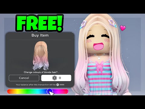 HOW TO CHANGE YOUR HAIR COLOR ON ROBLOX!
