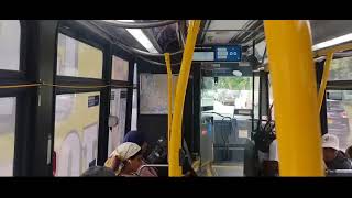 6/28/2025 On Board: MTA NYCT: Novabus LFS HEV 9858 on the BX90 bus (Midday)