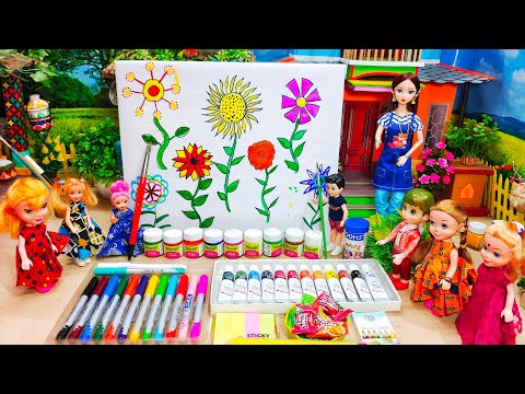 My Little Daughter Part-581 || মিঠি Wall Painting Competition-এ কি কাণ্ডটাইনা করলো || Putuler Golpo