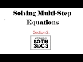 Solving Multistep Equations with Variables on Both Sides