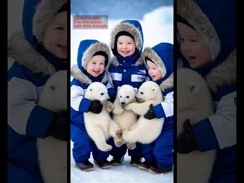 A touching story about a pregnant mama bear being saved by humans and giving birth to lovely babies