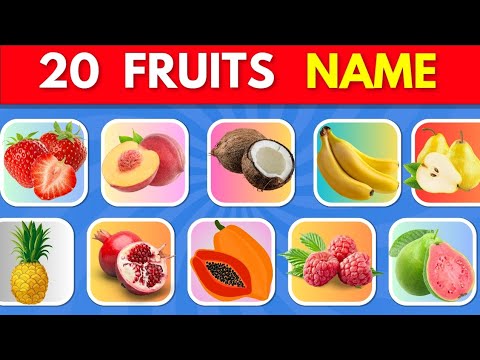 20 Fun Fruits for Kids | Learn Fruit Names with kidsnnshow