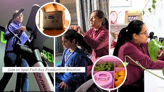5am to 9pm full day Productive routine 2025 - Monday Routine #momnme