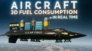 Aircraft FUEL Consumption | Real Time 3D Simulated