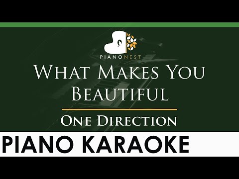 One Direction – What Makes You Beautiful – LOWER Key (Piano Karaoke Instrumental)