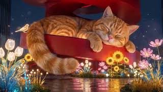 Explore Shanghai International Light Festival with an orange cat