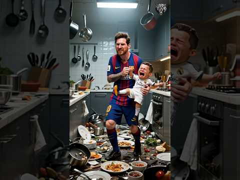 A Prank Breaks Messi’s Teeth… And Ronaldo Kicks Him Out of the House! 😱 #ronaldo #messi #ai