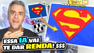 Transforme QUALQUER Imagem em Quadro 3D Colorido com IA!