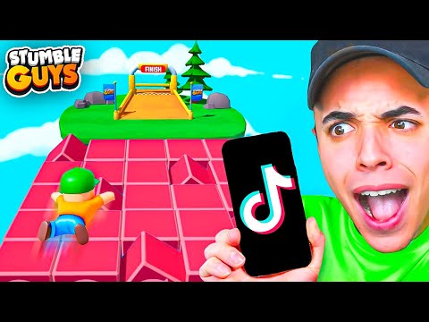 PROBÉ los TRUCOS MÁS VIRALES de TIKTOK en STUMBLE GUYS 😱 ¿FUNCIONAN?