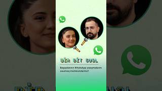 Başqalarının WhatsApp yazışmalarını oxumaq mümkündürmü?| #BirBitSual #Technote #Azercell #Sponsorluq