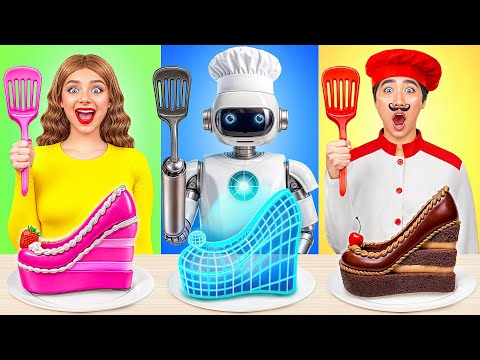 Reto De Cocina Yo vs Abuela Con un Robot | Batalla Épica de Comida de Multi DO Smile