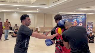 Hard kick boxing Sparring fight camp Bilal vs Abdul Majeed