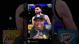 Chet and SGA lead Okc Thunder to game 1 win vs Lakers #fyp #nba #lakers #okcthunder #nbaplayoffs