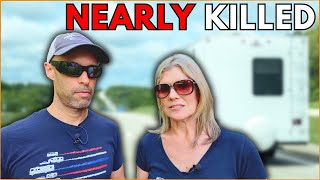 Couple Narrowly Escapes Being Killed In Their RV!